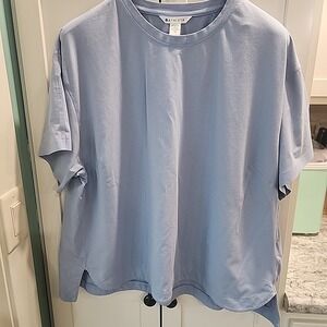 Athleta Shirt Women Sz 1X Blue Outdoor Lightweight Casual Ladies